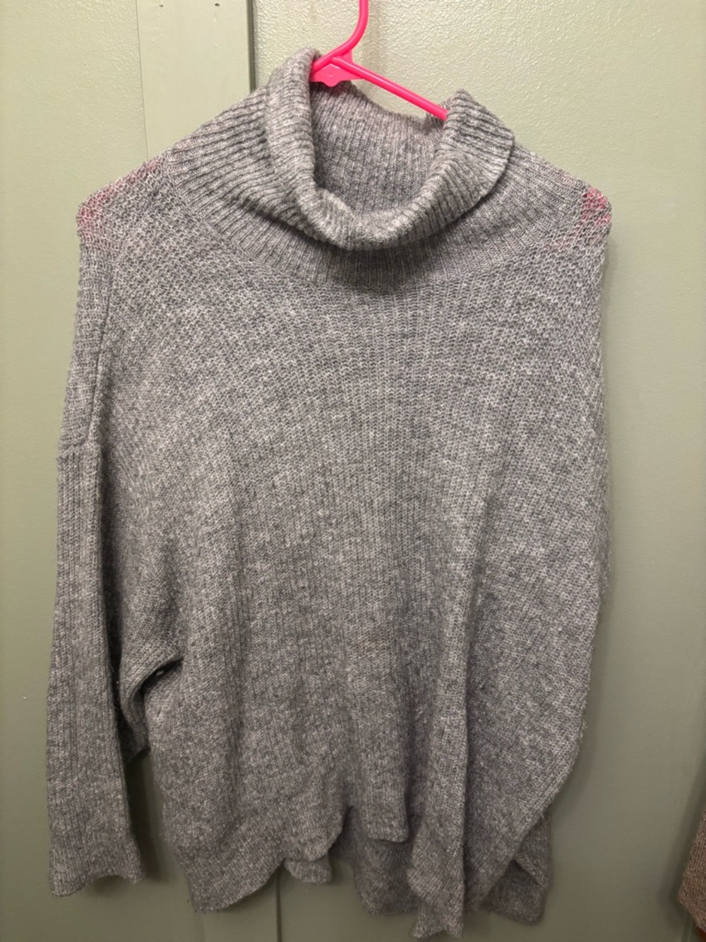 H&M Light Gray Cowl Neck Sweater